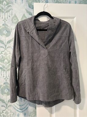 Prana Shelton Hemp Pullover hoodie shirt with kangaroo pocket